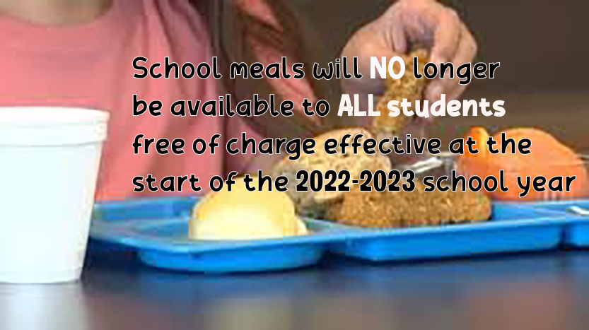 Federal free lunches ending