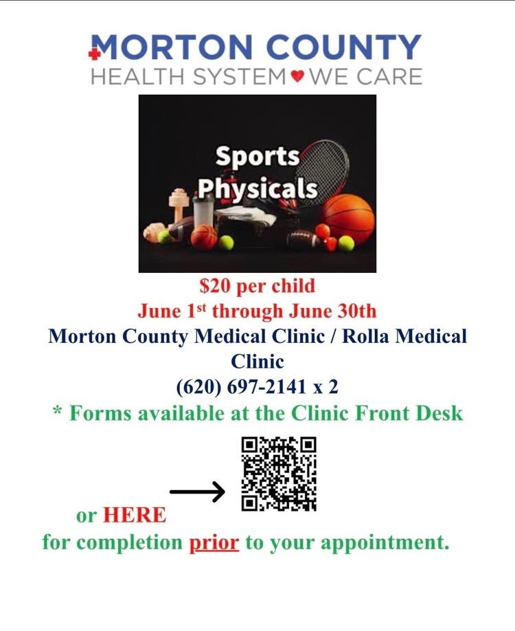 Sports Physicals Month of June 2023 